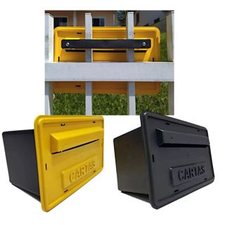Caixa De Correio Para Cartas com Parafusos,Porca e Suporte  Pvc Embutir ou Sobrepor Fácil Instalação Duas Cores em Oferta na Shopee