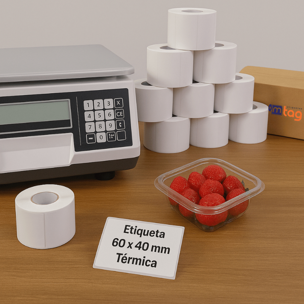 10 Rolos Etiqueta 60x40 Térmica Elgin L42 L42pro L42dt