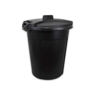 Cesto Organizador Lixeira com Tampa 60 Litros - Cor Preto