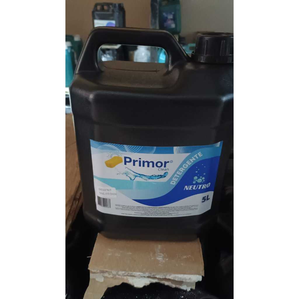 Detergente uso geral, Lava-louças, pisos, paredes - Líquido Neutro 5 Litros Primor