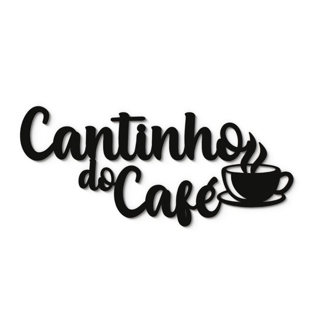 Decoração Cantinho do Café Frase Decorativa em Mdf 3mm Com Dupla Face em Oferta na Shopee
