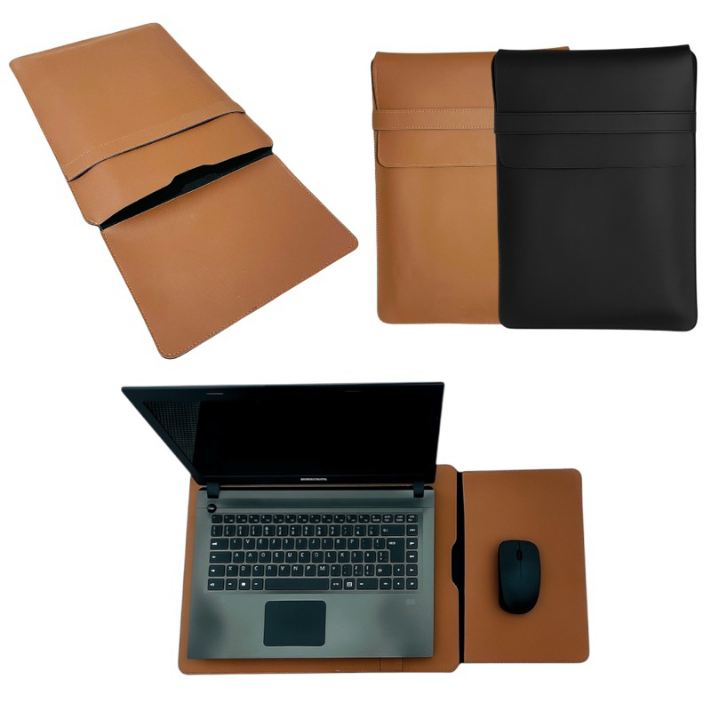 Capa Maleta Case Para Notebook Mouse Pad Pasta Protetora Executiva Bolsa Slim 14.1 15.6 Preta Caramelo Promoção''''