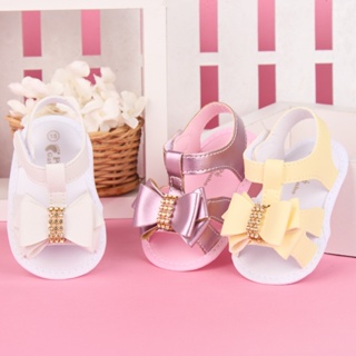 Sandália Infantil Bebê Sapatinho Menina Kids Menino com Laço Detalhe de Strass Ajuste de Velcro em Oferta na Shopee