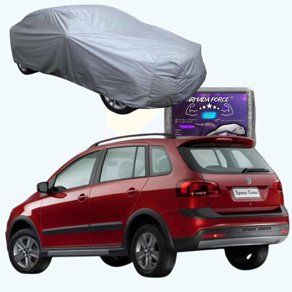Capa para Cobrir Carro Volkswagen Spacecross 2011 a 2017 1.6 Flex I-motion Impermeável com Forro e sem Forro