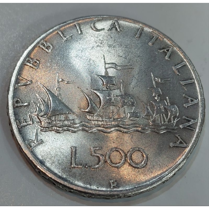 500 LIRAS 1964 ITÁLIA PRATA