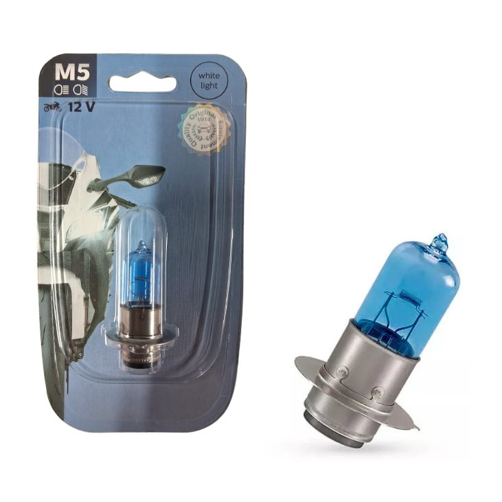 Lâmpada Farol Moto Philips Bluevision M5 Biz125 Dream100 Crypton115 Super Branca