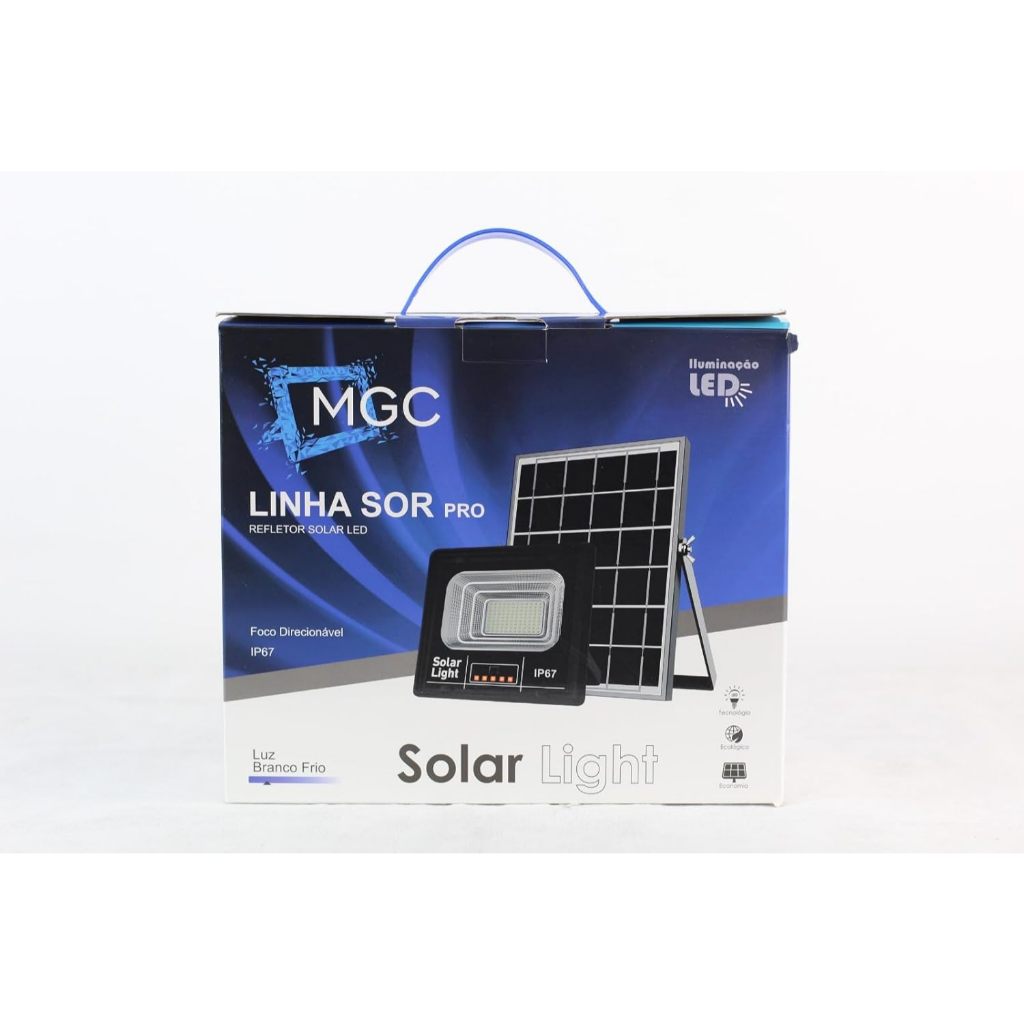 Refletor Solar Led Holofote 300w Placa Prova Dágua em Oferta na Shopee
