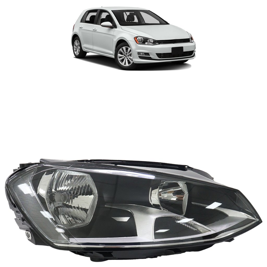 Farol Dianteiro Golf 2014 2015 2016 2017 Máscara Negra