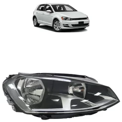 Farol Dianteiro Golf 2014 2015 2016 2017 Máscara Negra