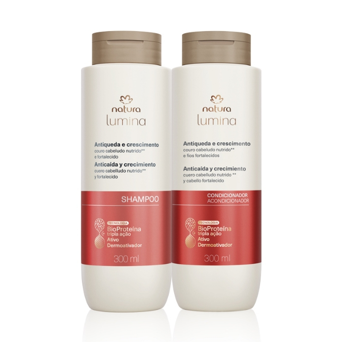 Kit Antiqueda e Crescimento Lumina com Shampoo e Condicionador