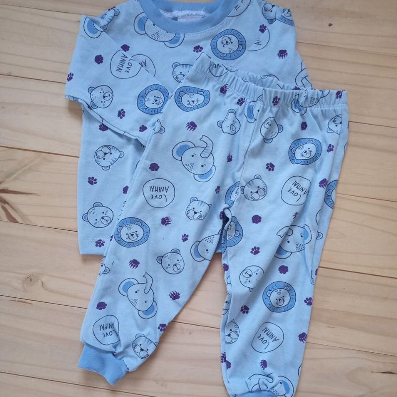 Conjunto Pijama menino em algodão longo estampas sortidas. Do 1 ao tam 4