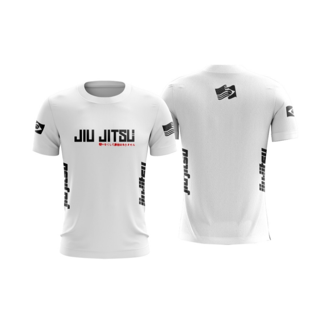 CAMISETA DRY FIT 100% TECIDO FRIO SECAGEM RAPIDA JIU - JITSU TREINO LUTA FORÇA DEFESA PESSOAL em Oferta na Shopee