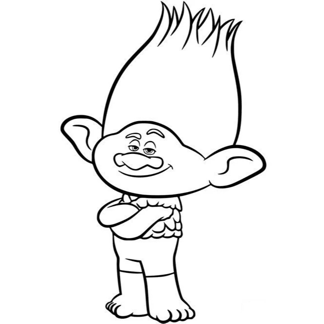 80 Desenhos TROLLS para colorir Tamanho A4