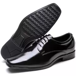 Sapato Social Preto Verniz Lançamento Moda Masculina Atual Entrega Rápida Qualidade Garantida