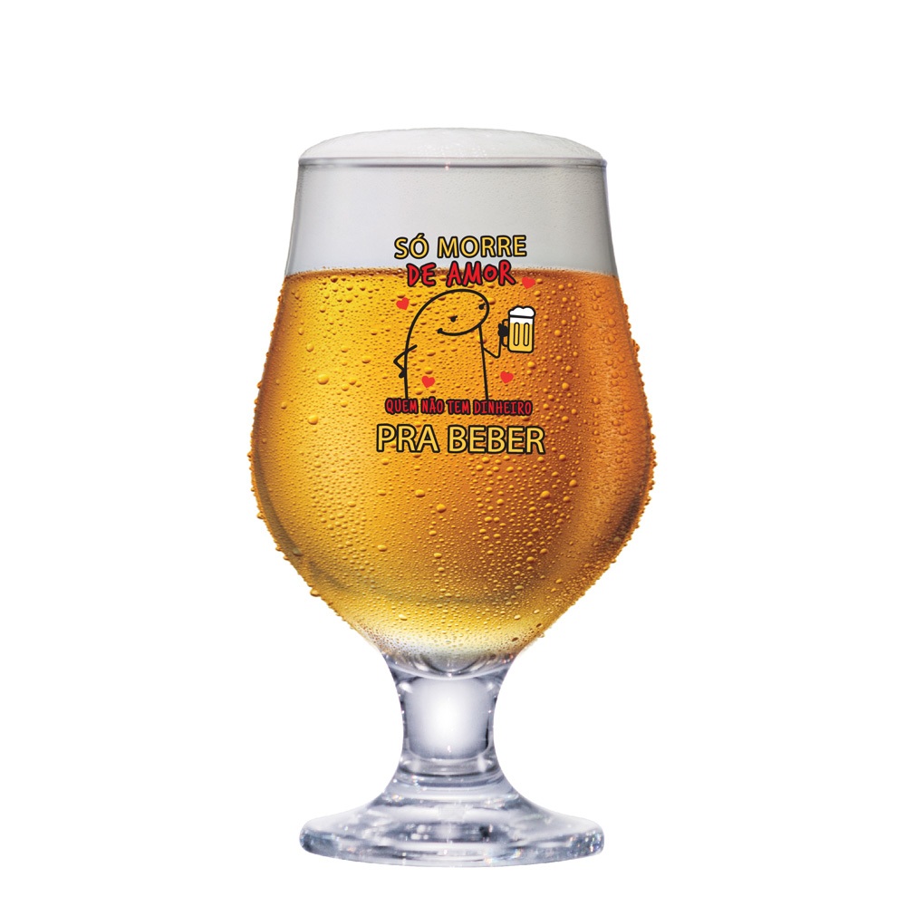 Taça de Vidro Beer Master Flork Cervejeiro para Cerveja 380ml - Ruvolo - Home & Living