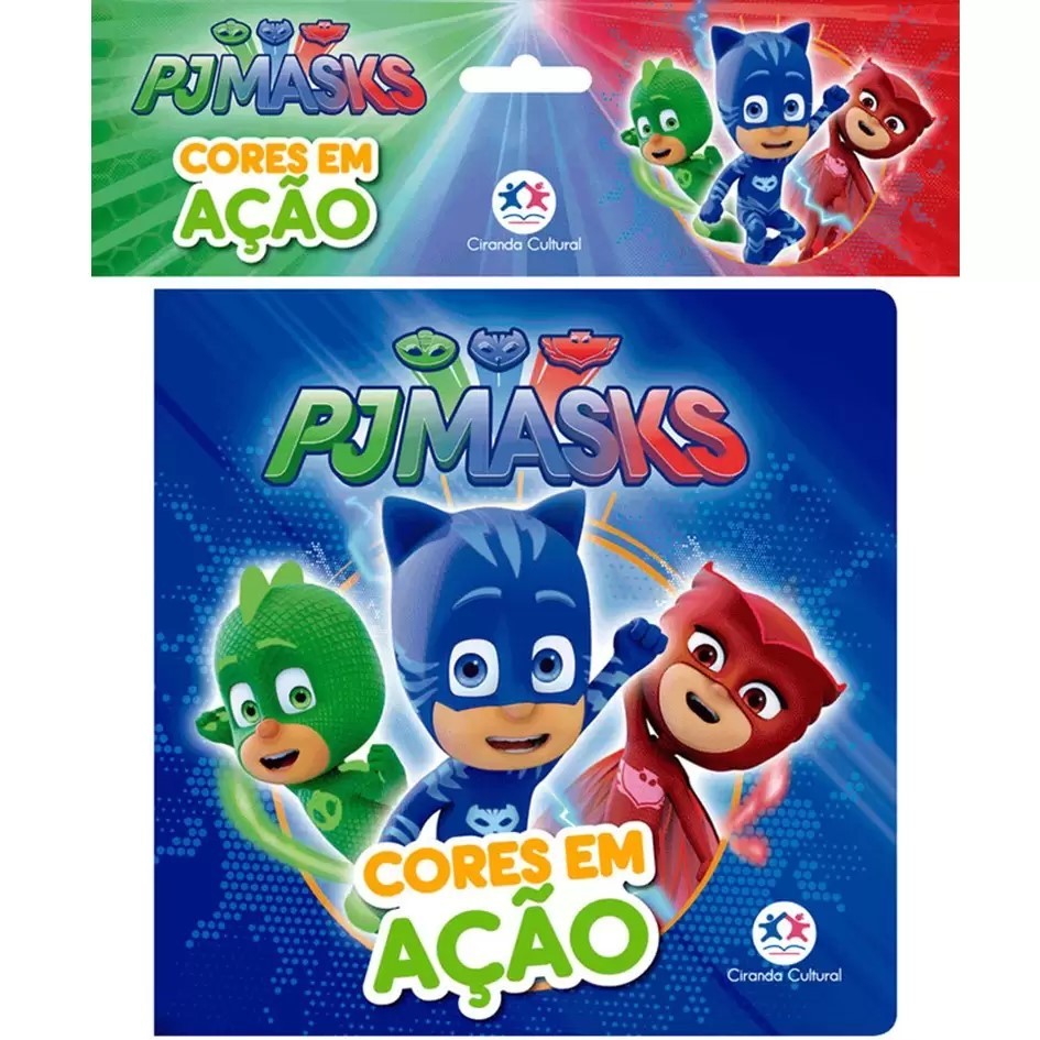 Livro Banho PJ Masks - Cores em Acao - Ciranda Cultural em Oferta na Shopee