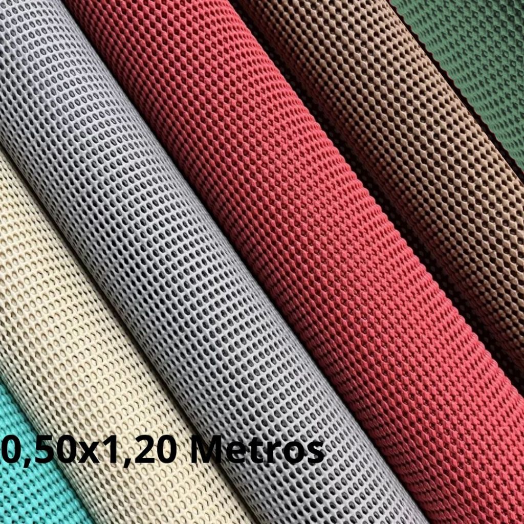 Tela Antiderrapante Emborrachada Para Tapetes, Forro de Armários e Piscinas 0,50x1,20 Metros em Oferta na Shopee