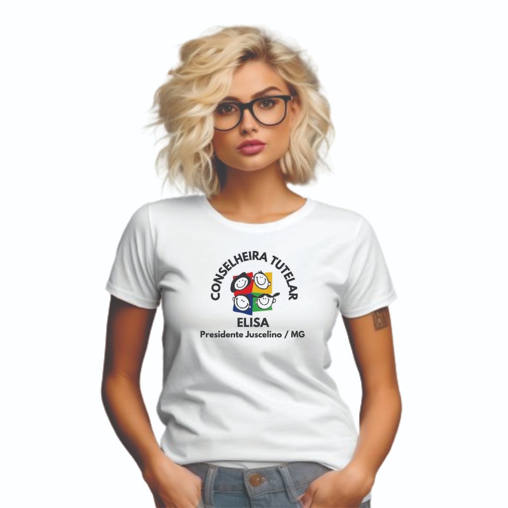 Camiseta conselho tutelar personalizada nome e cidade