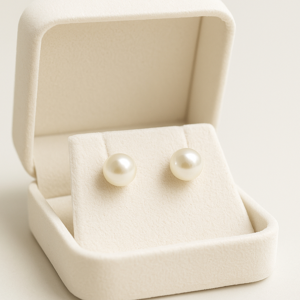 Par de Brinco de Pérola Clássico 5x5cm | Elegante e Atemporal | Feminino | Envio Imediato — imagem 2 de 2