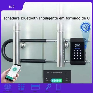 Fechadura em Formato U com Bluetooth Eletrônica