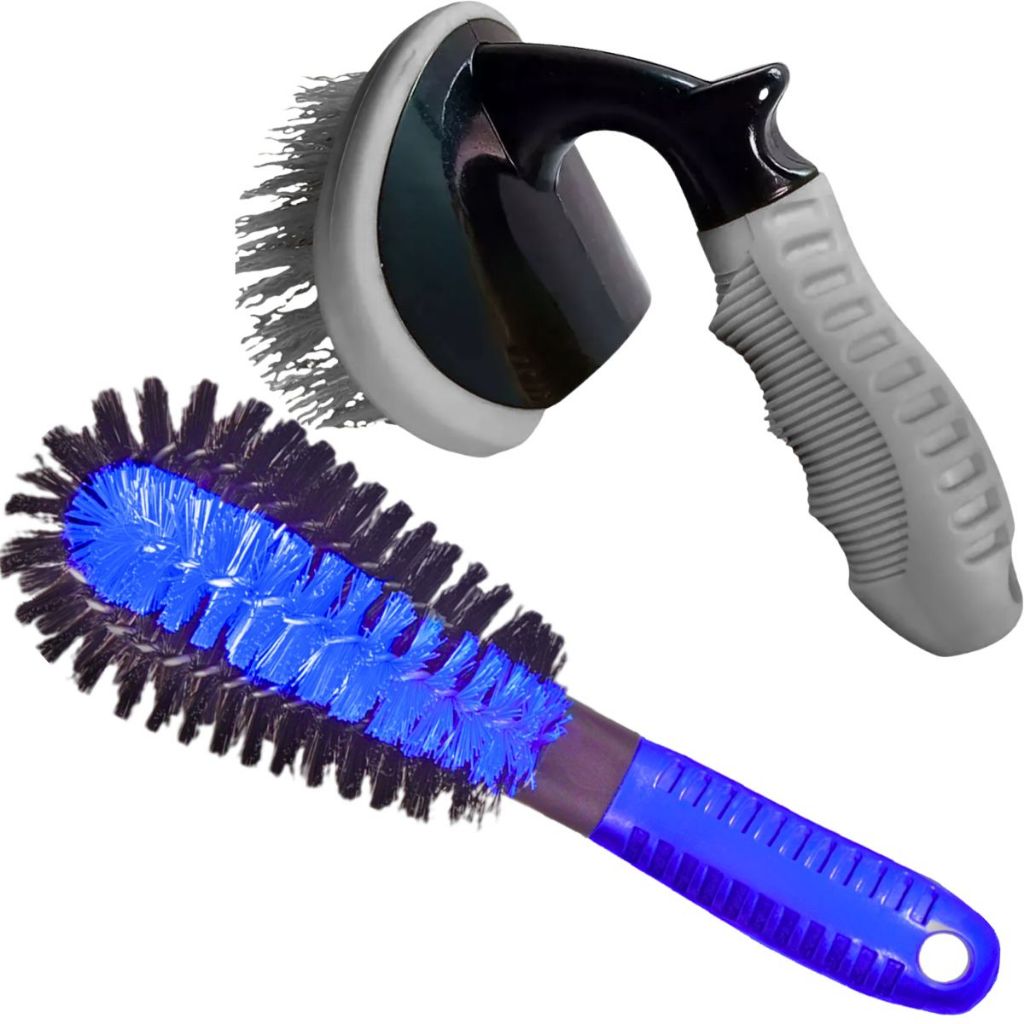 Kit de Escovas Para Limpar o Pneu Roda do Carro Resistente Furo de Rodas Limpeza de Pneu Automotiva em Oferta na Shopee