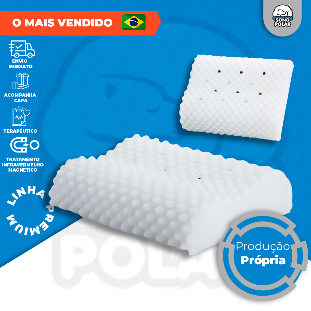 Travesseiro Cervical Ortopedico Hiper Soft Premium