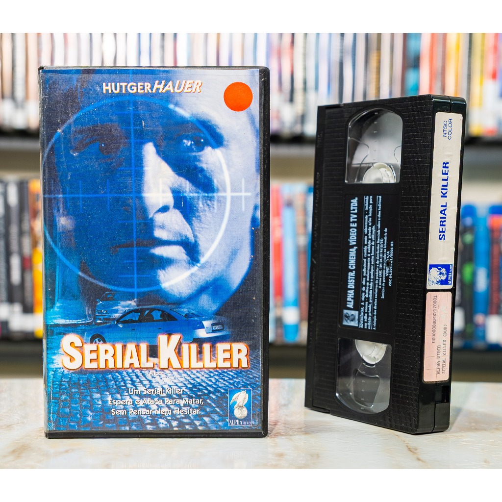 VHS Serial Killer - DUBLADO - - Hutger Hauer - Original - Fita de Vídeo Filme - Suspense - Alpha Filmes