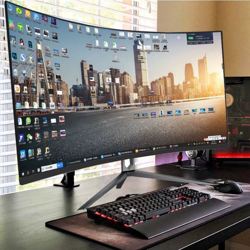 Monitor LED Curvo Ultrawide 34" com Alto-falante | Gamer Delta M3422auc Pro 2k 180Hz 1ms Rgb G-Sync FreeSync - Miniatura 3