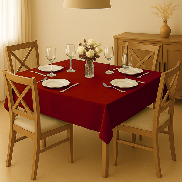 Toalha De Mesa Retangular 8 Lugares Cadeiras Oxford Lisa 3,00x1,50m Cozinha Buffet Festa Cozzilar