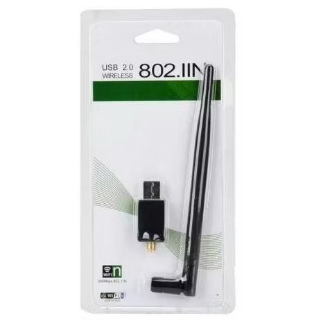 Antena Wifi Com Adaptador Usb 802.11n Receptor Desktop 1200mps Conexao Internet Para Pc