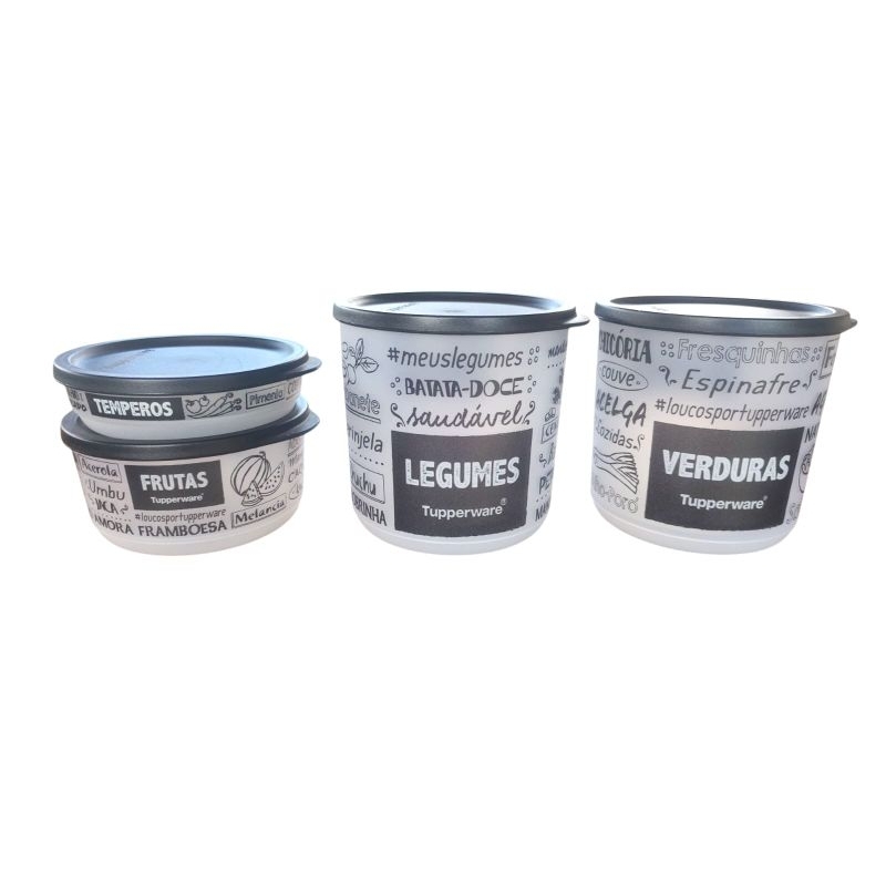 Kit Tupperware Refri Line PB / Bistrô / Quadrado / Redondo / Modular / Criativa
