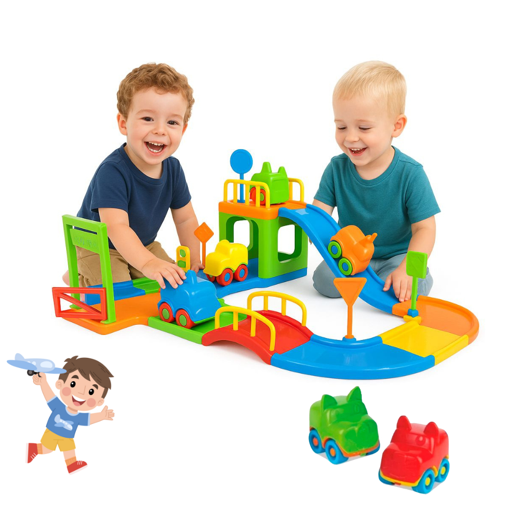 Pista de Carrinho Brinquedo I Antil Corrida 2 Carrinhos Pista Baby Animal Divertido — R$ 29,90 em Shopee, 12% OFF