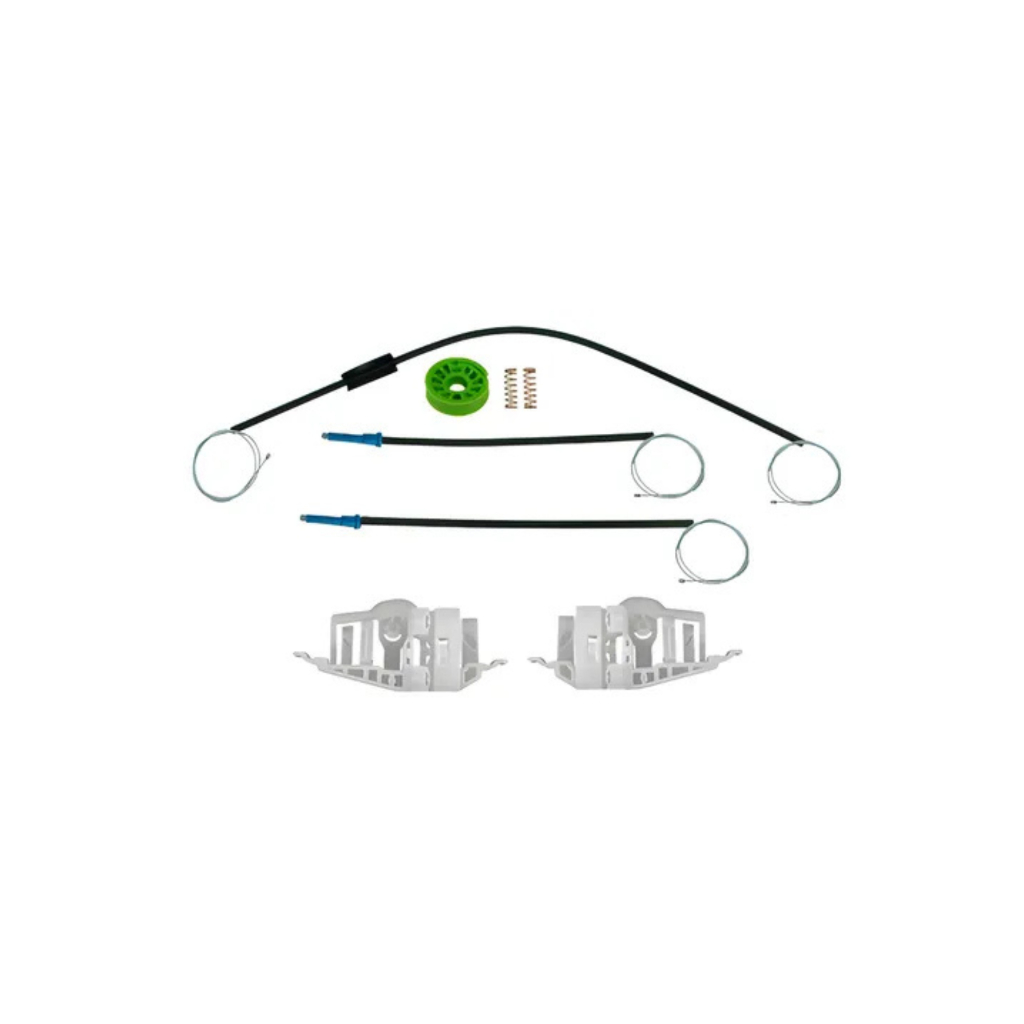 Kit Cabo Aço Reparo Maquina Vidro Elétrico Fiat Stilo Dianteiro Completo