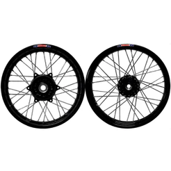 Par Roda Aro Alumínio Bros 125 150 160 Cubo Preto Á Disco