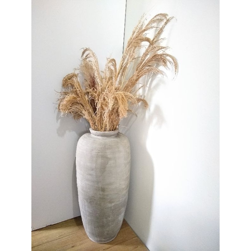 Vaso Decorativo Artesanal Jarro Rústico Grande 60 Cm