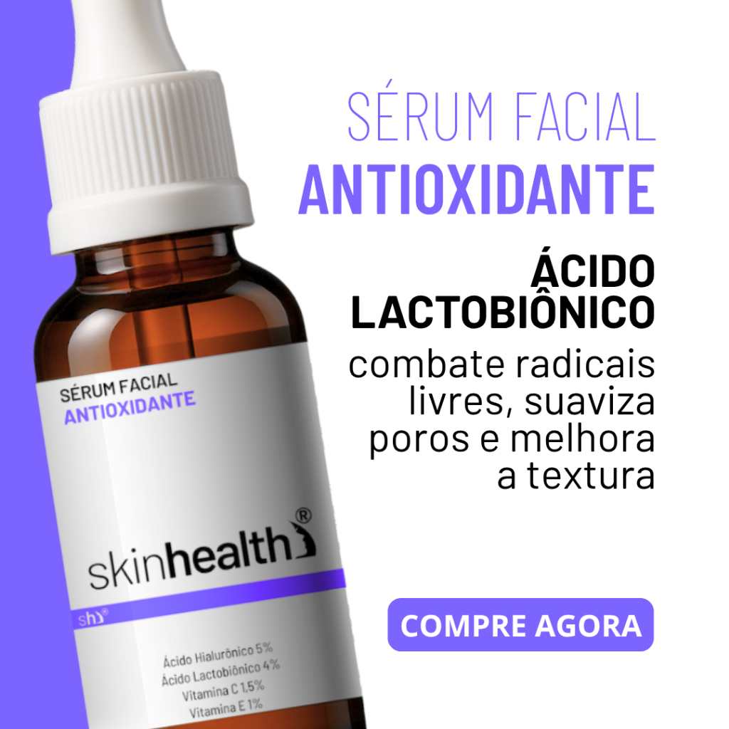 Sérum Facial Antioxidante 30ml - Com Ácido Hialurônico - Hidratante Para Peles Enrugadas