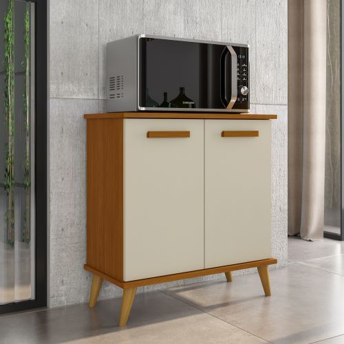 Balcão Armário Multiuso Com 2 Portas  Mavi – Compacto, Funcional e Estiloso - Cores Diversas