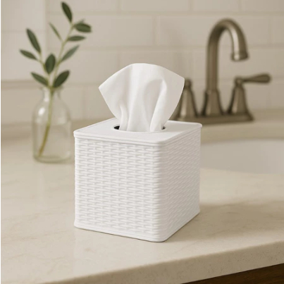 Porta Rolo Papel Higiênico Plástico Panamby Branco