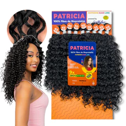 Aplique Cabelo Cacheado Bio Proteína Patricia Ser Mulher 55cm
