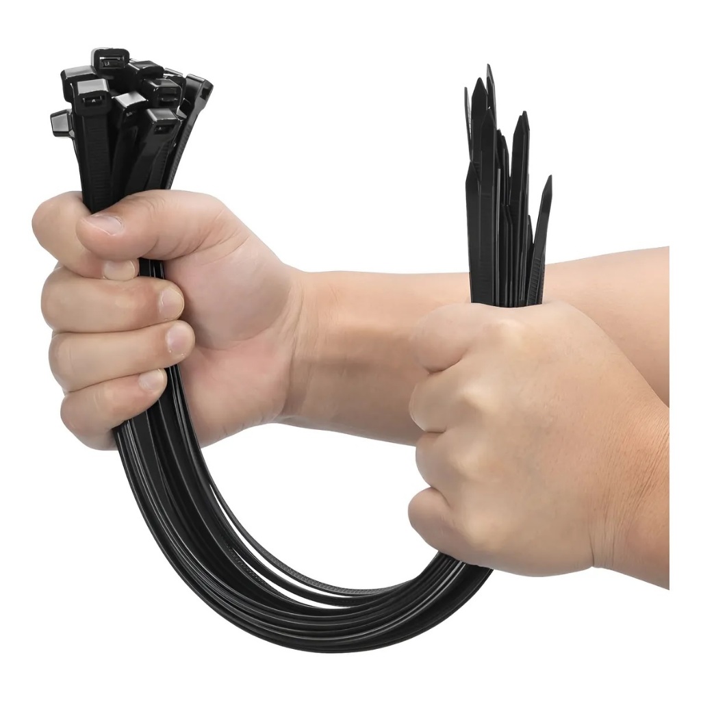 Abraçadeira De Nylon Preta 7.6x400mm C/50 Peças
