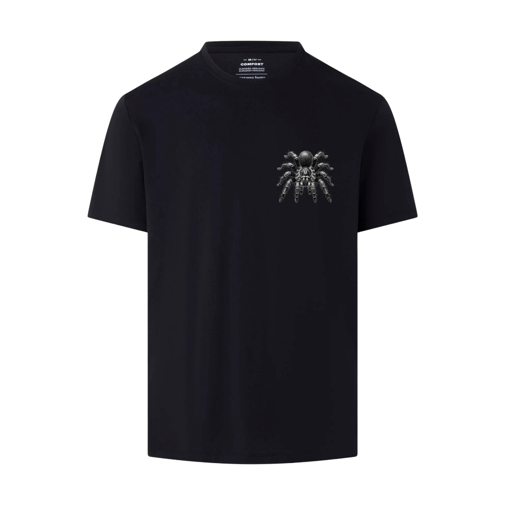 Camiseta Streetwear Masculina Básica – Modelo "Tarântula" em 100% Algodão | Casual e Estilosa | Lançamento Exclusivo