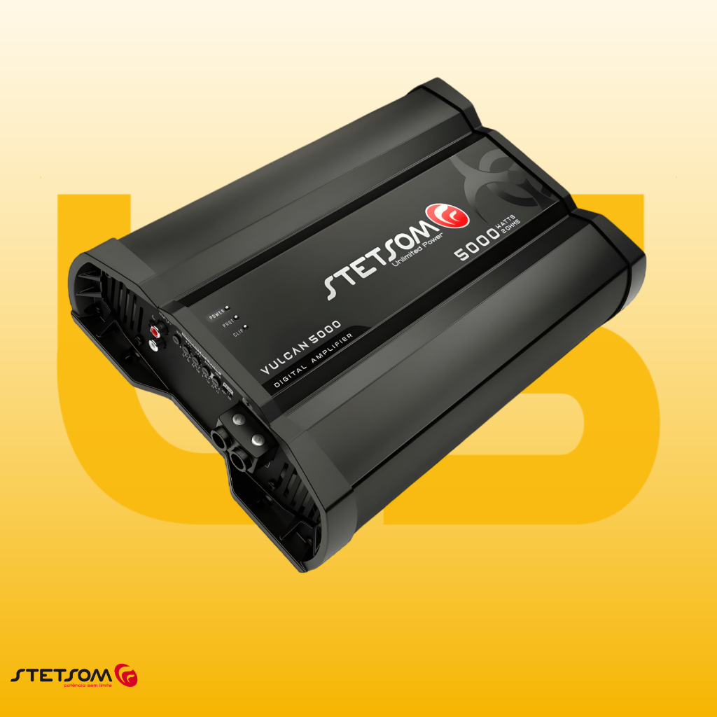 Módulo Digital Stetsom Vulcan 5000w Rms 1 Canal 1 Ohm