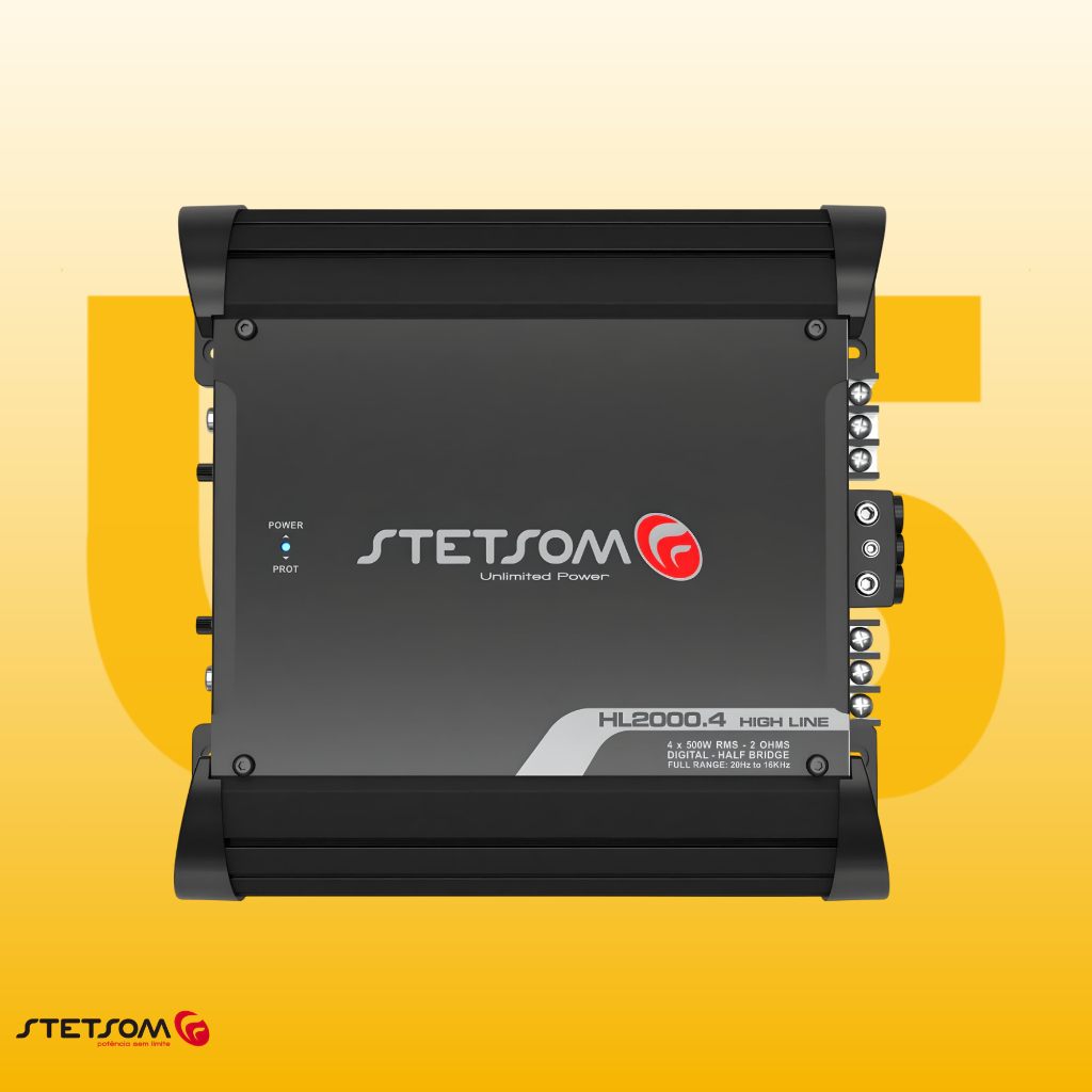 Modulo Amplificador Stetsom Hl2000.4 2000w Rms 4canais 2ohms em Oferta na Shopee