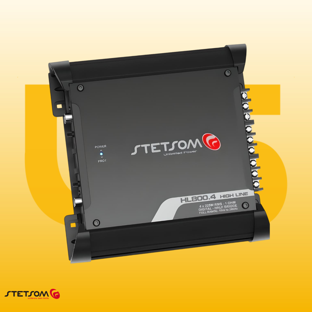 Módulo Amplificador Stetsom Hl 800.4 800w Rms 1 Ohm