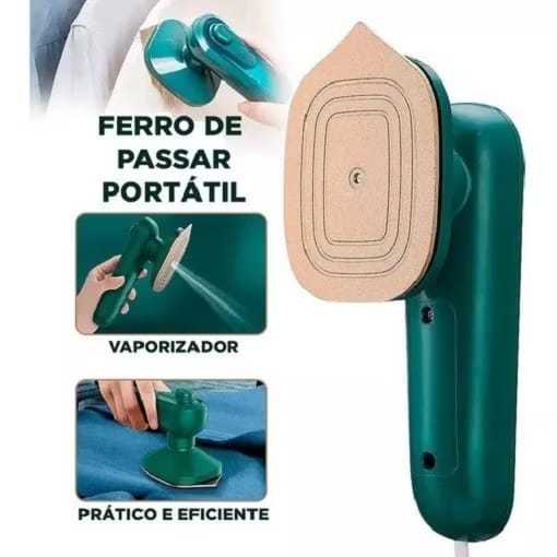 Mini Ferro Bivolt De Passar Roupa a vapor Portátil Cabe Na Mala Bolsa Viagem