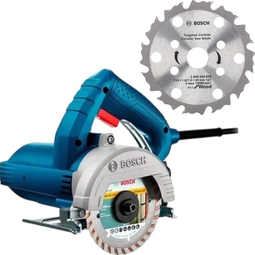 Kit Serra Mármore GDC 150 Bosch 220V + Disco 12 Dentes Para Madeira