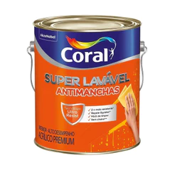 Tinta Semiacetinada Coral Superlavável Antimanchas 3,6L