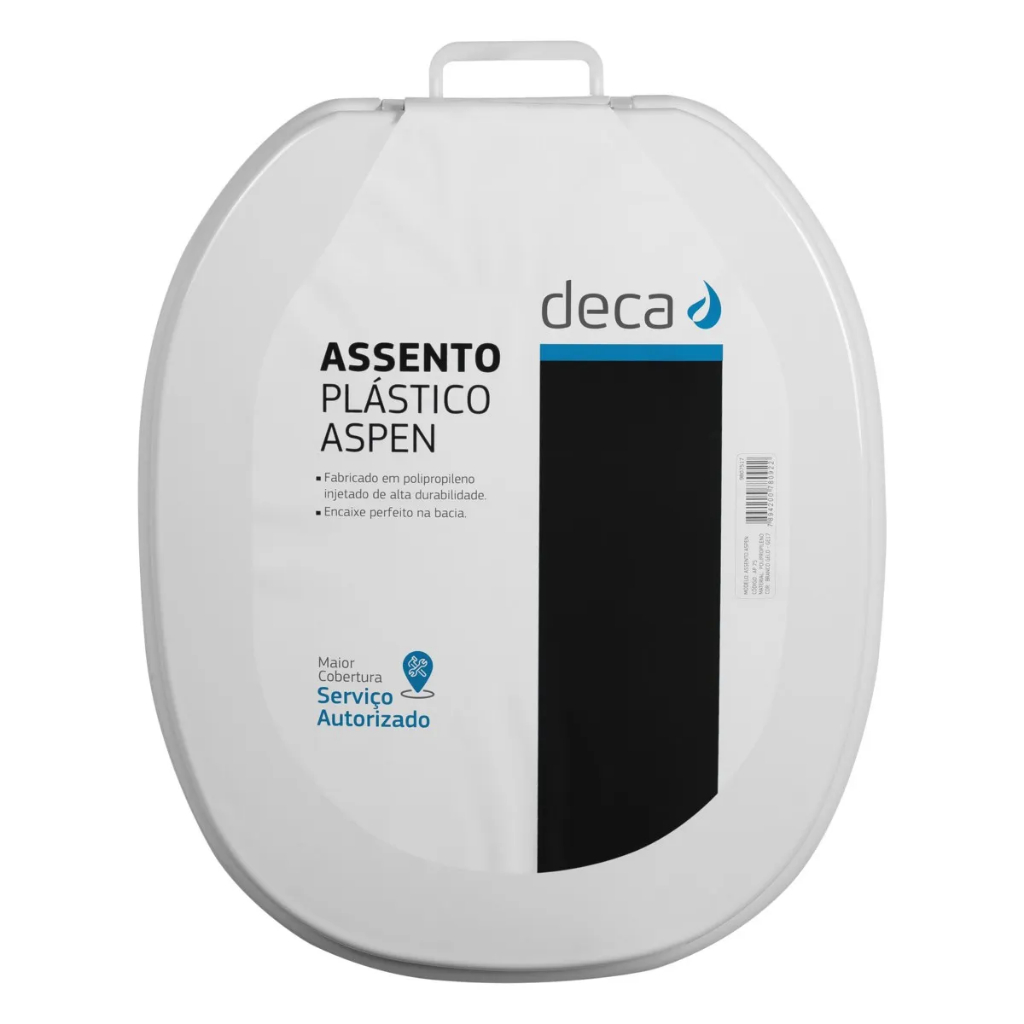 ASSENTO SANITÁRIO PLASTICO TAMPA ANTIBACTERIA ASPEN BRANCO DECA