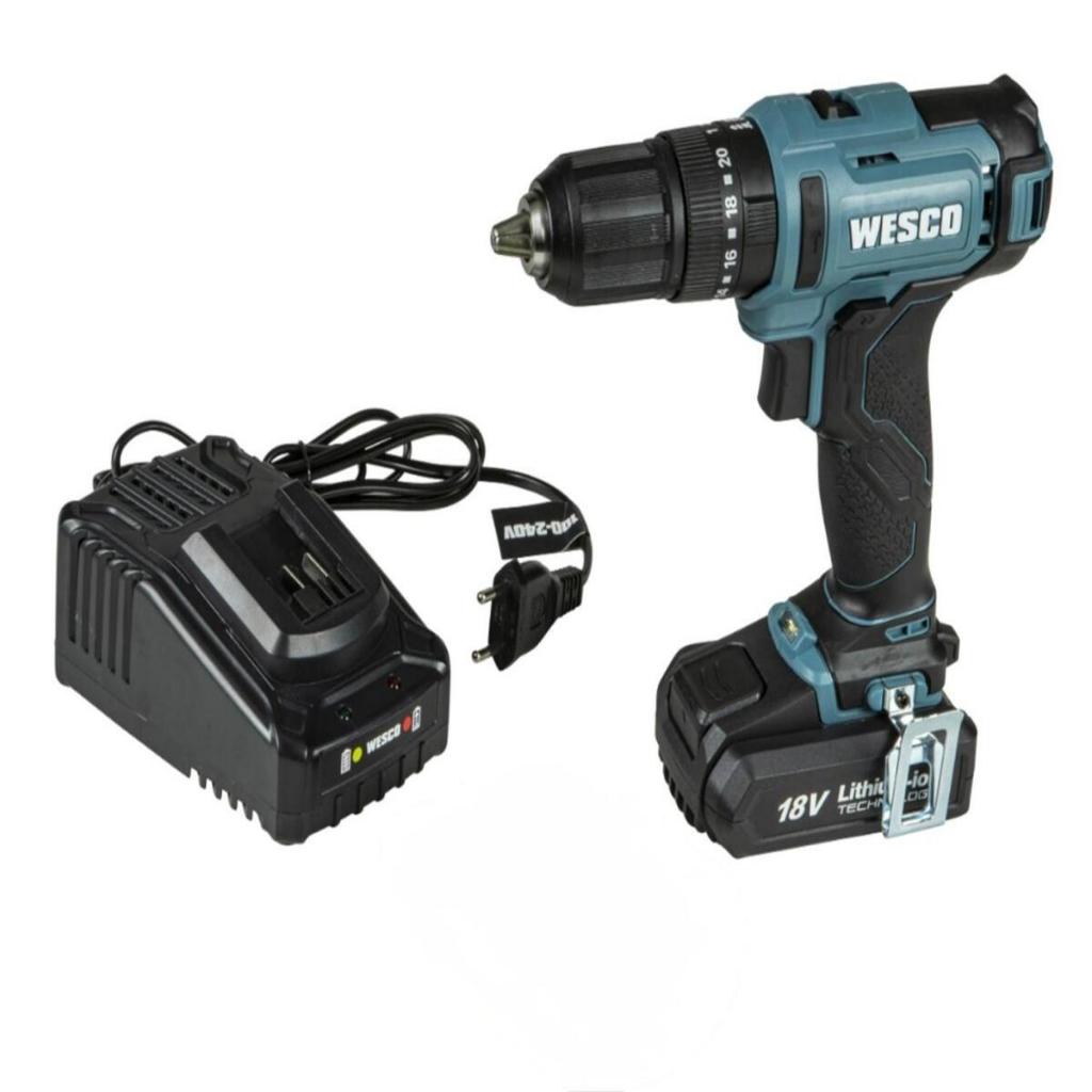 Parafusadeira E Furadeira De Impacto Portátil A Bateria 18V WS2390 Com Alta Performance - Wesco