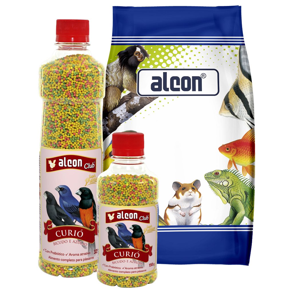Ração Alcon Club Curió - Alimento completo para pássaros